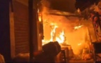 Violent incendie au marché Zinc de Pikine: D'énormes dégâts matériels enregistrés