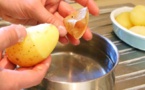 Épluchez une pomme de terre en quelques secondes