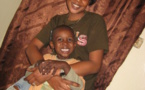 Amina Poté et son fils