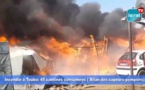 Incendie à Touba: Le bilan des Sapeurs-pompiers, fait état de 45 cantines consumées