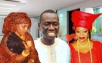 Entouré de ses deux femmes, Serigne Mboup est aux anges