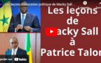 Les leçons d'éducation politique de Macky Sall à Patrice Talon et le rappel de l'idée de Nation