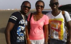 Ngoné Ndour, Pape Diouf et Pape Birahim arrivent en Gambie