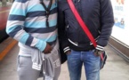 Pape Diouf et son batteur Jules Diop