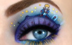 Une artiste fait de vraies petites œuvres d'art en dessinant... sur les yeux ! Juste excellent !