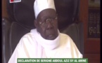 Importante déclaration de Serigne Abdoul Aziz Sy Al Amine