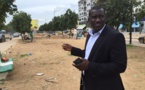 Moussa Tine en train de superviser himself le nettoiement des 2 voies de Liberté 6...