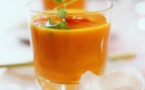 Gaspacho de carottes aux échalotes