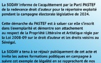 Campagne 2024 : Le PASTEF montre la voie, en réglant ses redevances à la SODAV