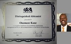Le Sénégal honoré aux États-Unis : Pr. Ousmane Oumar Kane reçoit le prestigieux Distinguished Africanist Award