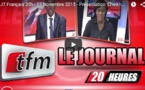 Journal de 20H du mardi 17 novembre 2015 - TFM