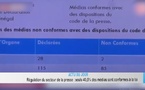 Actu du Jour / Régulation du secteur de la Presse : 40,5% seulement des médias, en règle