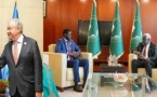 Deuxième journée du 38ᵉ Sommet de l’UA :  Bassirou Diomaye Faye a échangé avec Antonio Guterres et Moussa Faki Mahamat