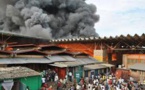 Incendie au marché central de Thiès: Plusieurs millions partent en fumée