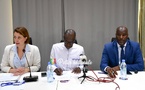 Photos : Mamadou Lamine NIANG, Commissaire divisionnaire de Police de classe exceptionnelle a présidé, l’atelier de partage sur la lutte contre l’e-escroquerie, ce mardi