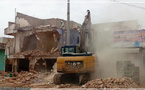 Démolition d’un bâtiment menaçant ruine au marché Ocass de Touba ‎