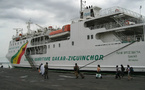 Suspension du navire Aline Sitoé Diatta : Réaménagement temporaire du transport maritime en Casamance