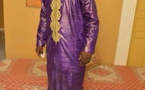 Fallou Faye, en boubou traditionnel