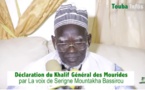 Vidéo-Ndigueul du Khalife Général des Mourides Serigne Sidy Mokhtar Mbacké