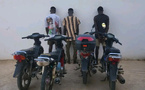 Kaolack : la police de Ndorong met la main sur un trio de voleurs de motos