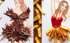 Il réalise des robes avec des frites, du chocolat et du dentifrice... Le résultat est impressionnant !