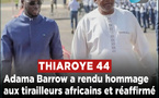 Thiaroye 44 :  Adama Barrow rappelle l’unité de l’Afrique de l’Ouest