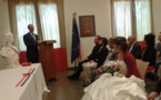 Le Consul général de France à Dakar Olivier Serot Almeras  a célébré ce jour deux mariages, longue vie aux mariés !