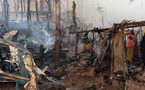 Un violent incendie réduit en cendres 19 cases à Kharakhéna