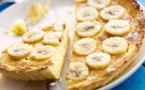 Le dessert du jour : la tarte aux bananes et à la crème !