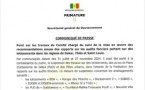 COMMUNIQUE - Point sur les travaux du comité chargé du suivi de la mise en œuvre des recommandations issues des rapports sur les audits fonciers portant sur des lotissements dans les régions de Dakar, Thiès et Saint-Louis