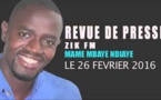 Revue de presse du vendredi 24 juin 2016 - Mame Mbaye Ndiaye