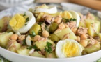 Salade portugaise au thon et pois chiche