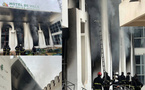 Incendie à la mairie de Touba : les sapeurs-pompiers mobilisés pour maîtriser les flammes