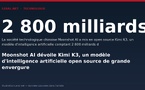 Moonshot AI dévoile Kimi K3, un modèle d'intelligence artificielle open source de grande envergure