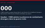 Soudan : l'ONU pointe la présence de combattants étrangers dans la guerre civile