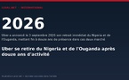 Uber se retire du Nigeria et de l'Ouganda après douze ans d'activité
