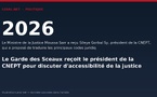 Le Garde des Sceaux reçoit le président de la CNEPT pour discuter d'accessibilité de la justice