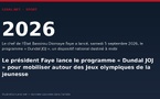 Le président Faye lance le programme « Dundal JOJ » pour mobiliser autour des Jeux olympiques de la jeunesse
