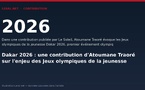 Dakar 2026 : une contribution d'Atoumane Traoré sur l'enjeu des Jeux olympiques de la jeunesse