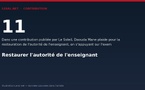 Restaurer l'autorité de l'enseignant