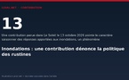 Inondations : une contribution dénonce la politique des rustines