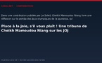 Place à la joie, s'il vous plaît ! Une tribune de Cheikh Mamoudou Niang sur les JOJ