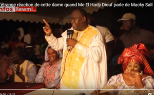 Regardez la réaction de cette dame quand Me El Hadj Diouf parle de Macky