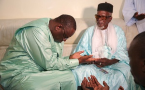 Les images de la visite du Président Sall chez le Khalife des mourides