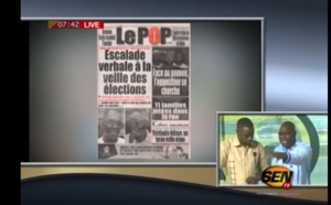 Revue de presse du vendredi 02 septembre 2016 - Sen tv