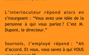 Un employé insulte son patron au téléphone