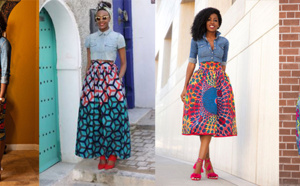Chemise en jean et jupe pagne: un style à adopter