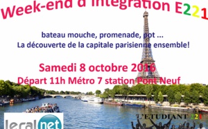 Week-end d'intégration de l'association E221 : Un programme alléchant prévu pour le samedi 08 octobre prochain
