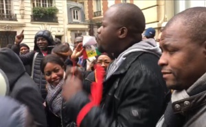 Video: Le PDS et les Karimistes devant le consulat à Paris pour la marche du 14 octobre