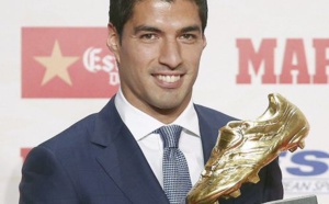 Luis Suarez a reçu son Soulier d'Or récompensant le meilleur buteur de LaLiga !